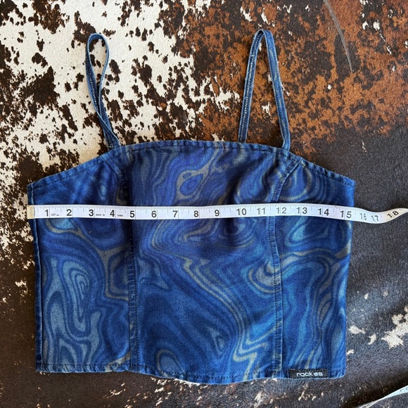 Vintage Rockies 2 piece jeans & crop top set. Made in USA Rodeo Show Wear - Picture 8 of 12